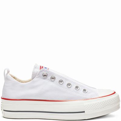 Női Converse Chuck Taylor All Star Platform Tornacipő CO5206143 Fehér/Piros